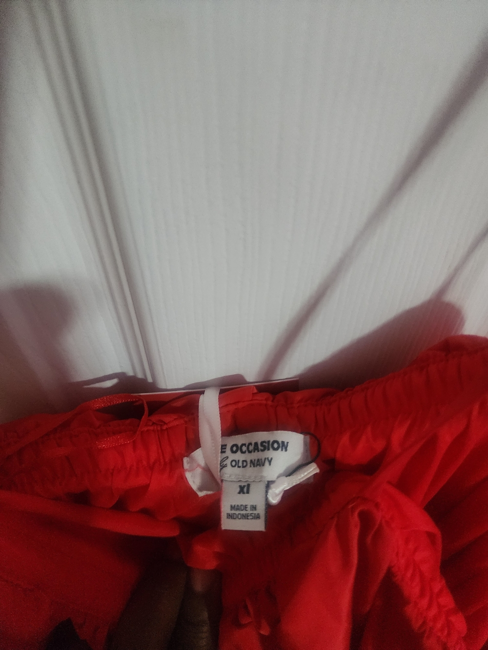Bright Red Spaghetti Strap Bubble Dress - Picture 4 of 7